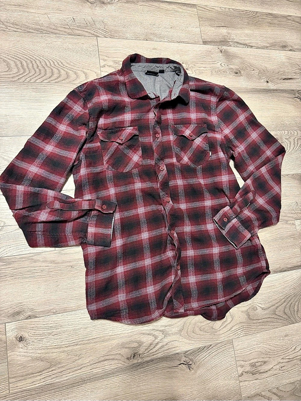 Vans Men's Plaid Long Sleeve Shirt Size XL